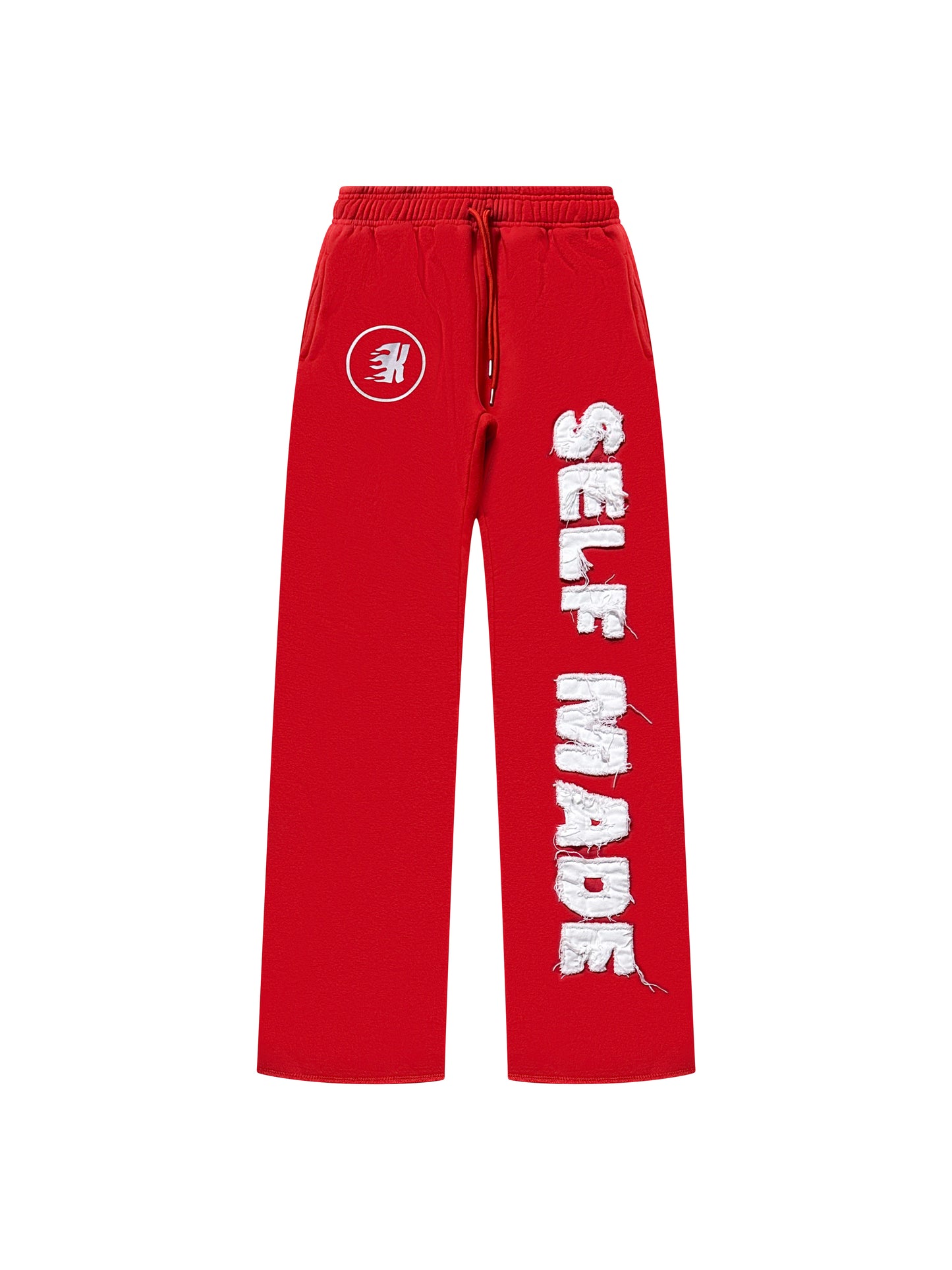 SELF MADE FLARED PANTS - RED